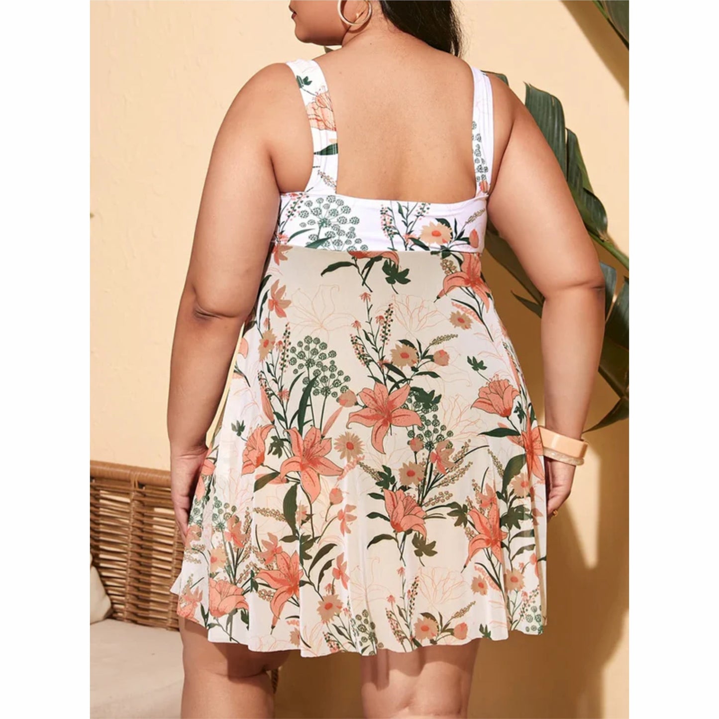 TropicFlair Ruffle One-Piece Swimsuit
