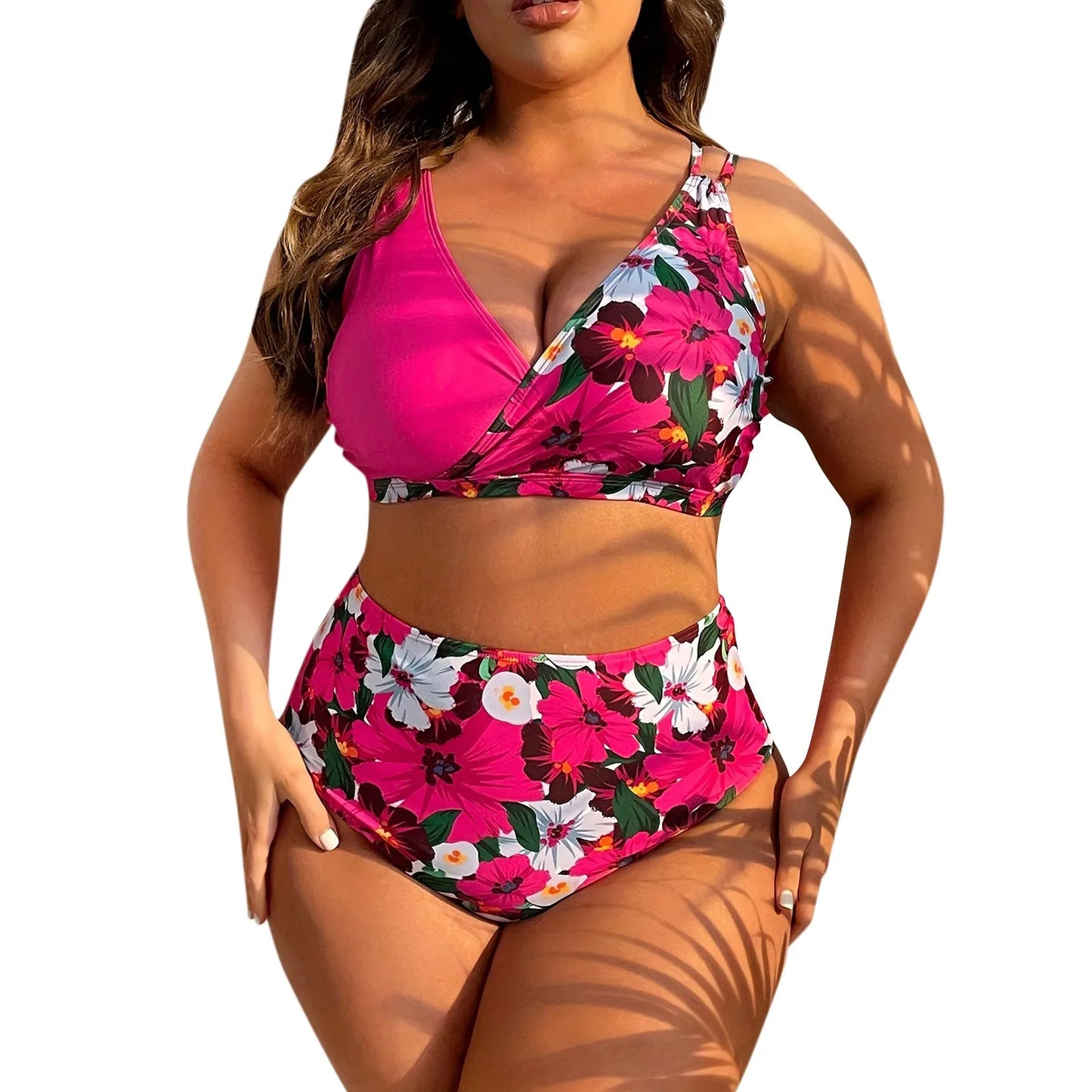 Tropical Leafy Boost High Waist Bikini
