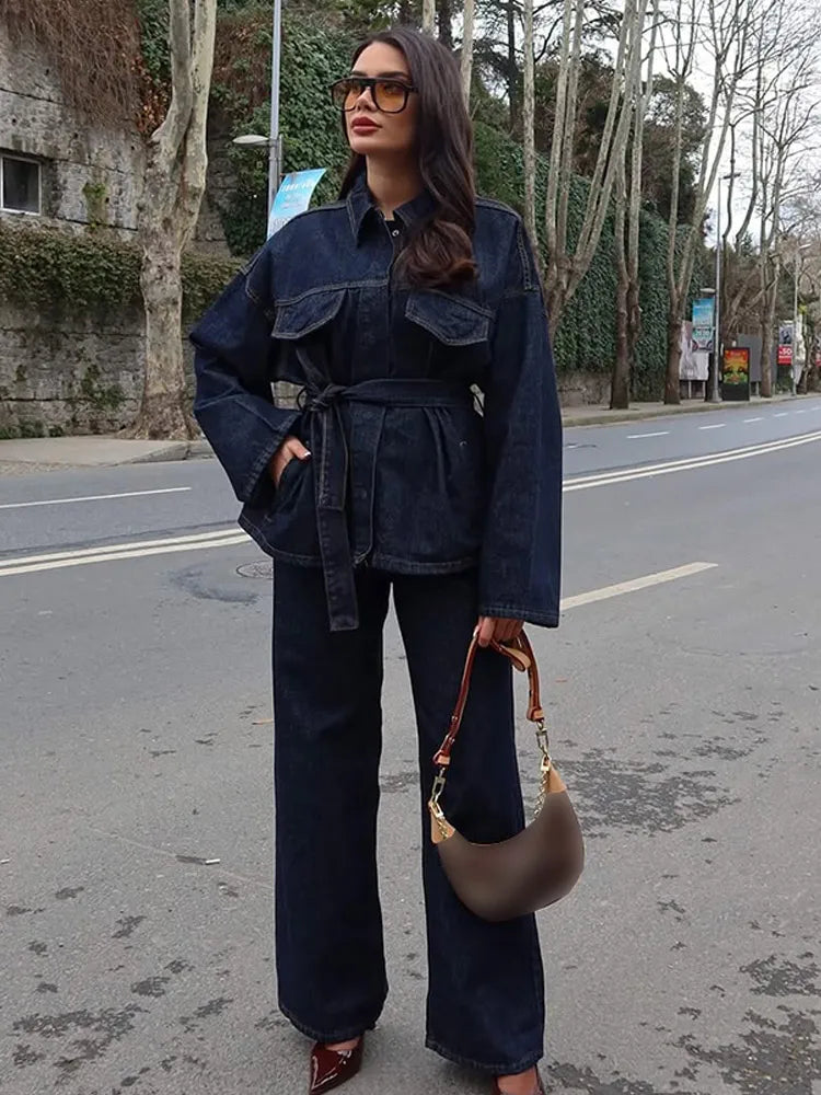 Denim Queen Set