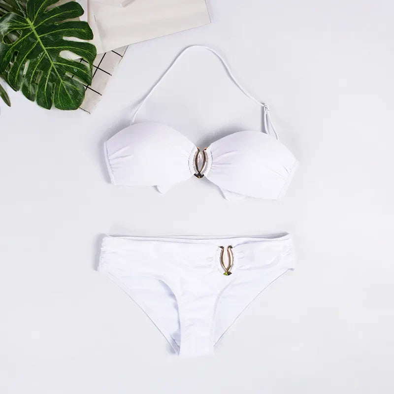 Ilheus Bikini with Support and Gold Detail
