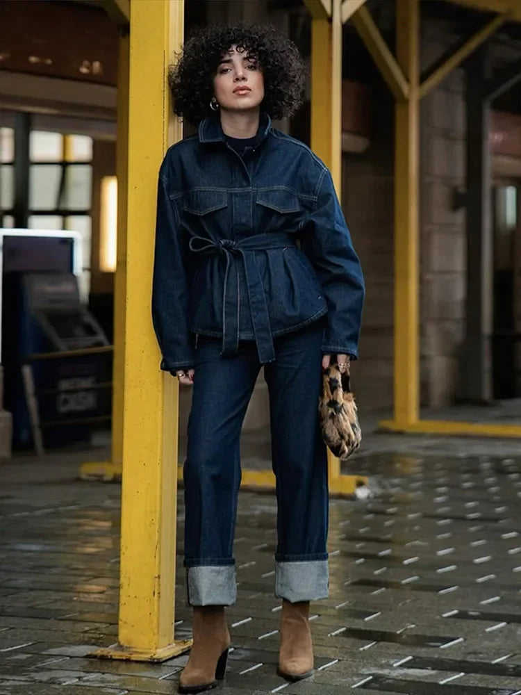 Denim Queen Set