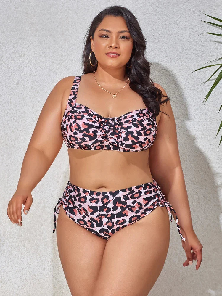 Tropical Plus Bikini - With Ties