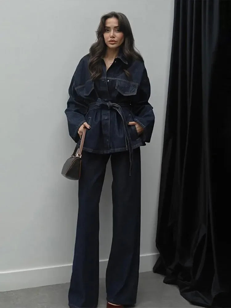 Denim Queen Set