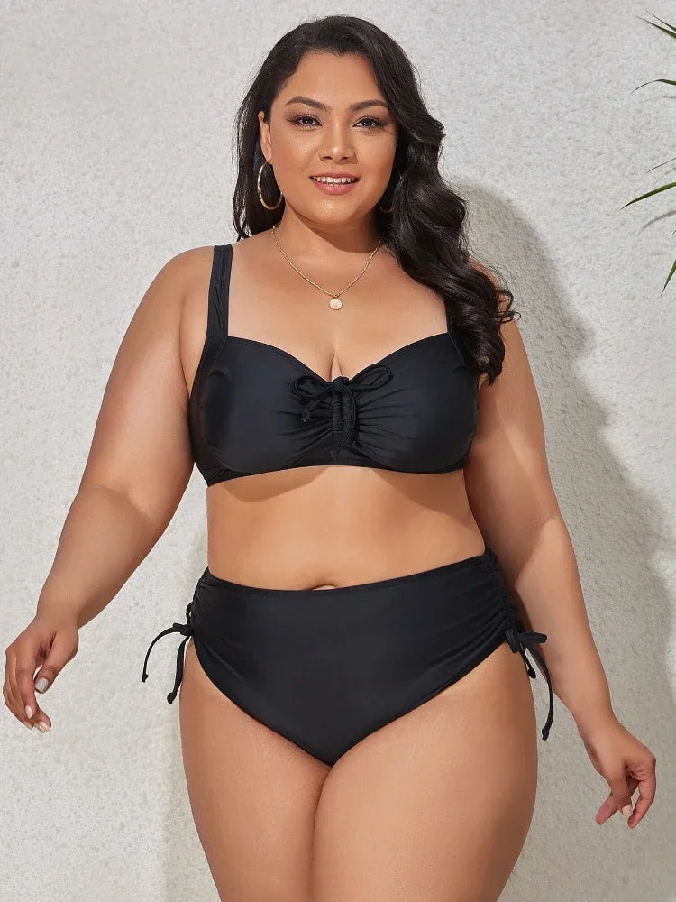 Tropical Plus Bikini - With Ties