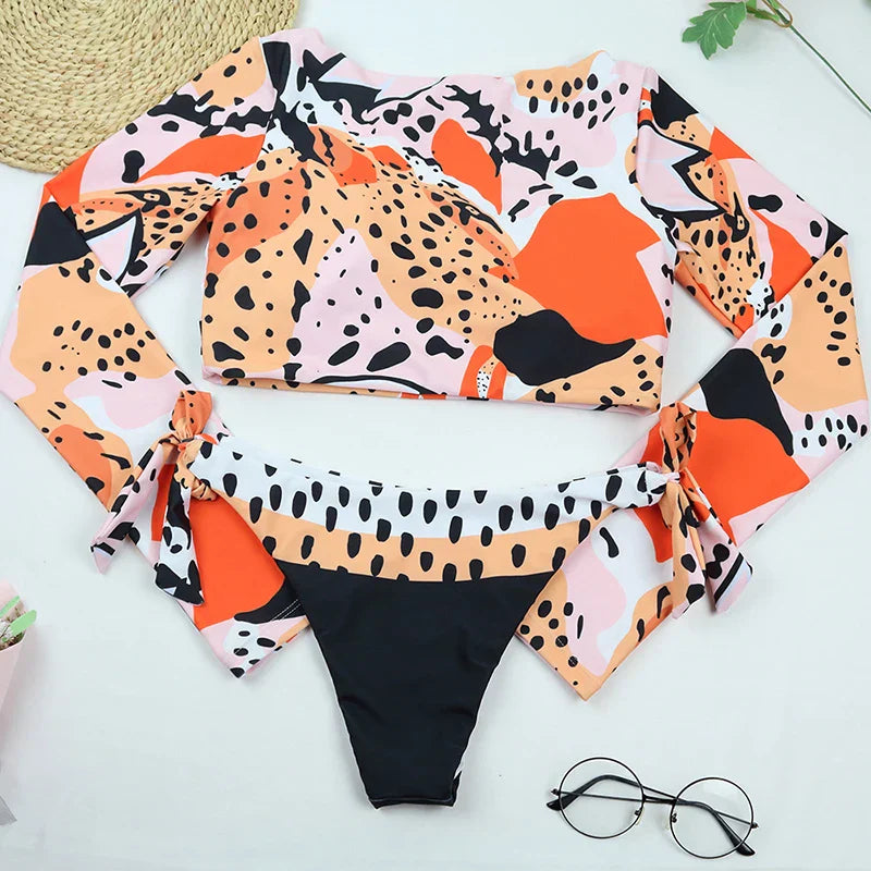 Brazilian Vintage Leopard Print Bikini